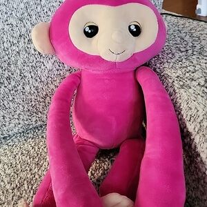 Fingerlings Talking Moving Eyes Pink Monkey Plush 19" Hugs WowWee 2018